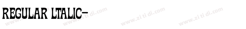 Regular ltalic字体转换 Regular ltalic字体转换